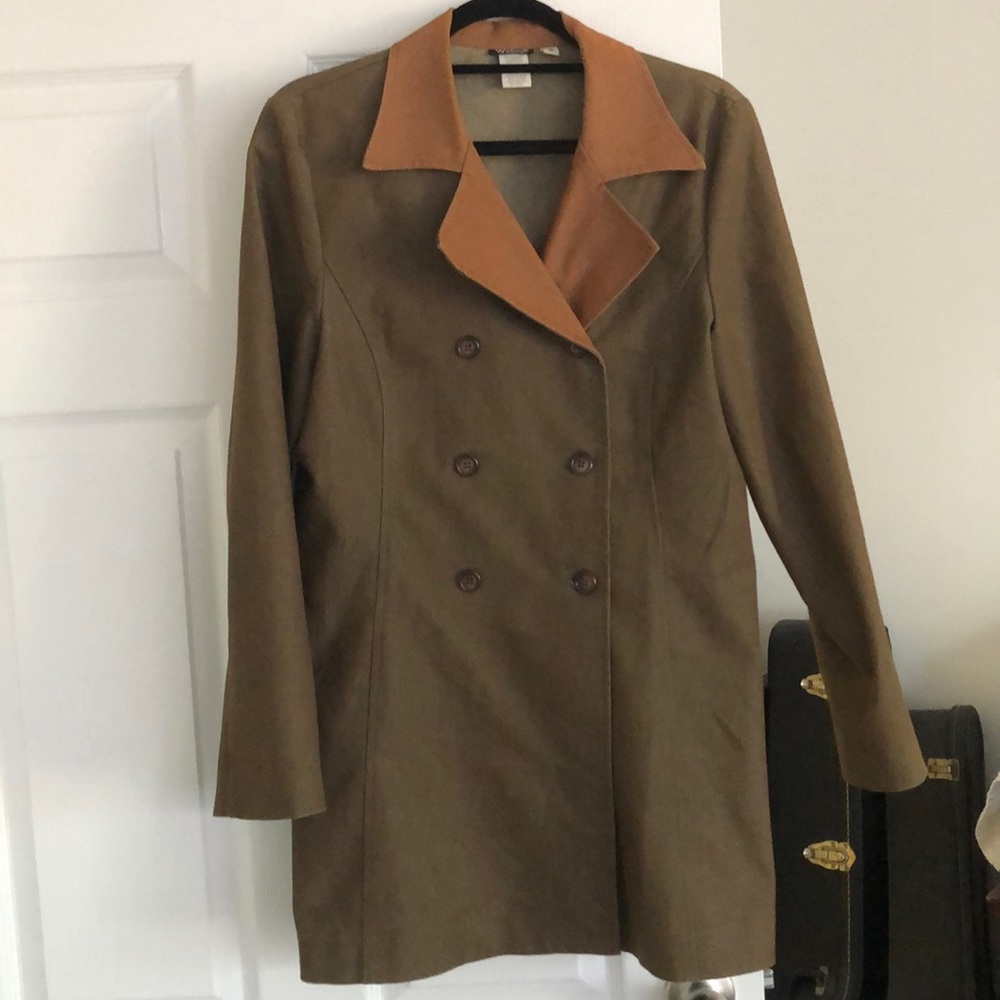 Forrest green double breasted jacket